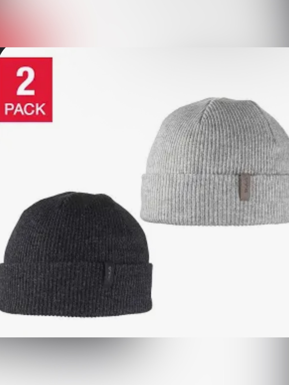 Bula Men’s Set of 2 Merino Wool Fold over Knit Beanies - NWOT